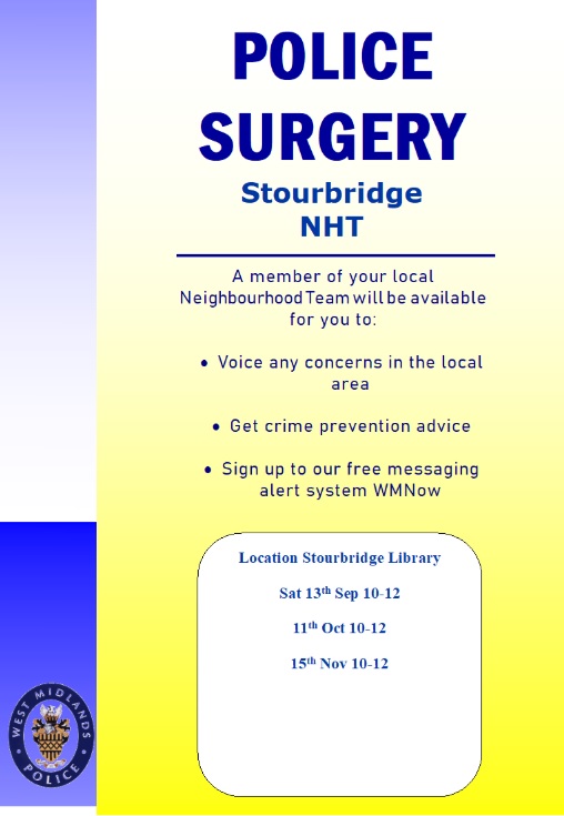Stourbridge Library - Police Surgeries